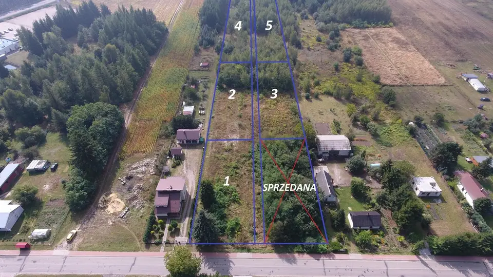 Działka budowlana 1 055 m², Dąbrowa