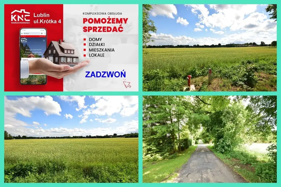 Działka budowlana 1 824 m², Charlęż