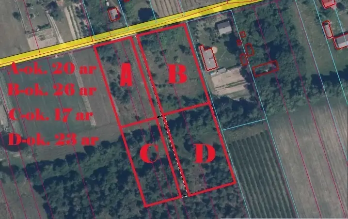 Działka budowlana 2 000 m², Gołąb