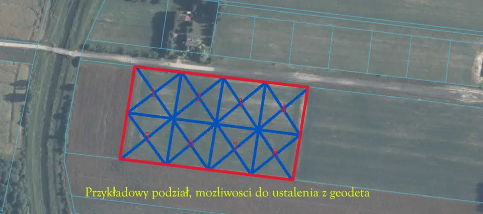 Działka budowlana 1,46 ha, Krasne