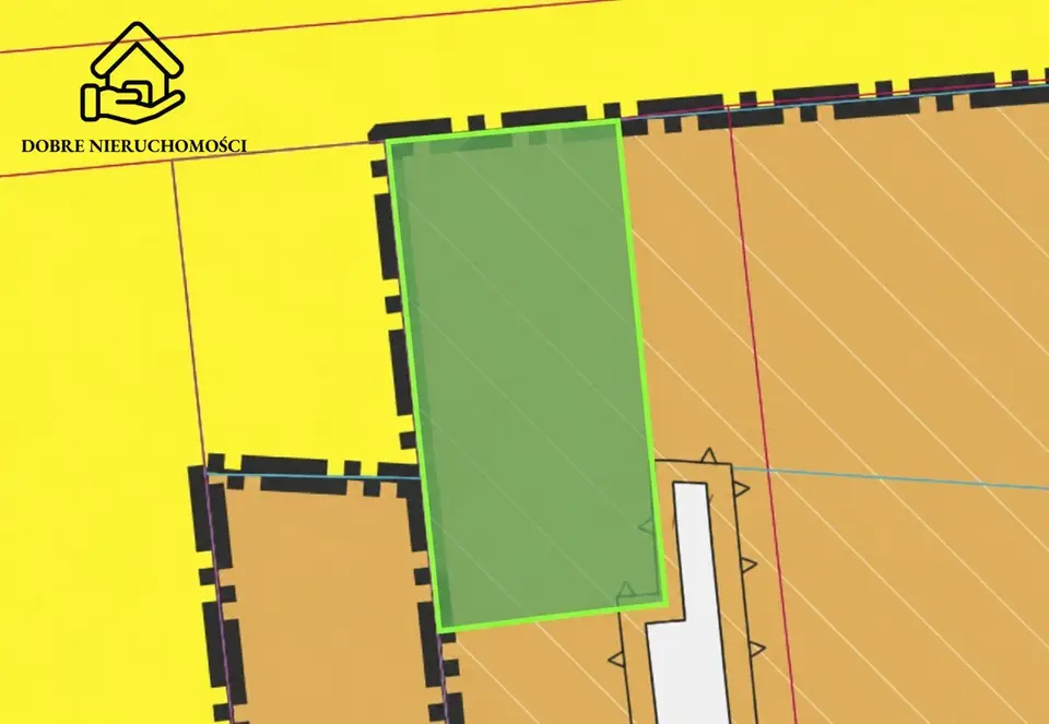 Działka budowlana 1 534 m², Żabia Wola