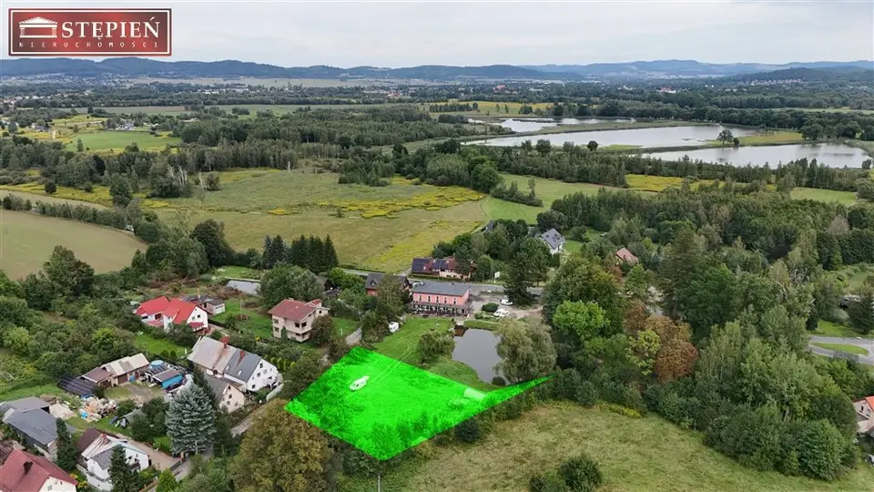 Działka budowlana 2 489 m², Zachełmie