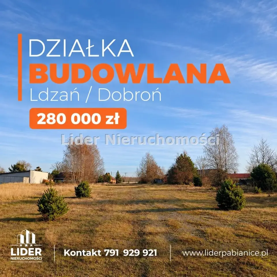 Działka budowlana 3 000 m², Ldzań