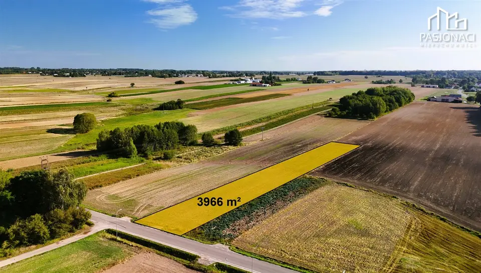 Działka budowlana i siedliskowa 3 966 m², Radawiec Duży