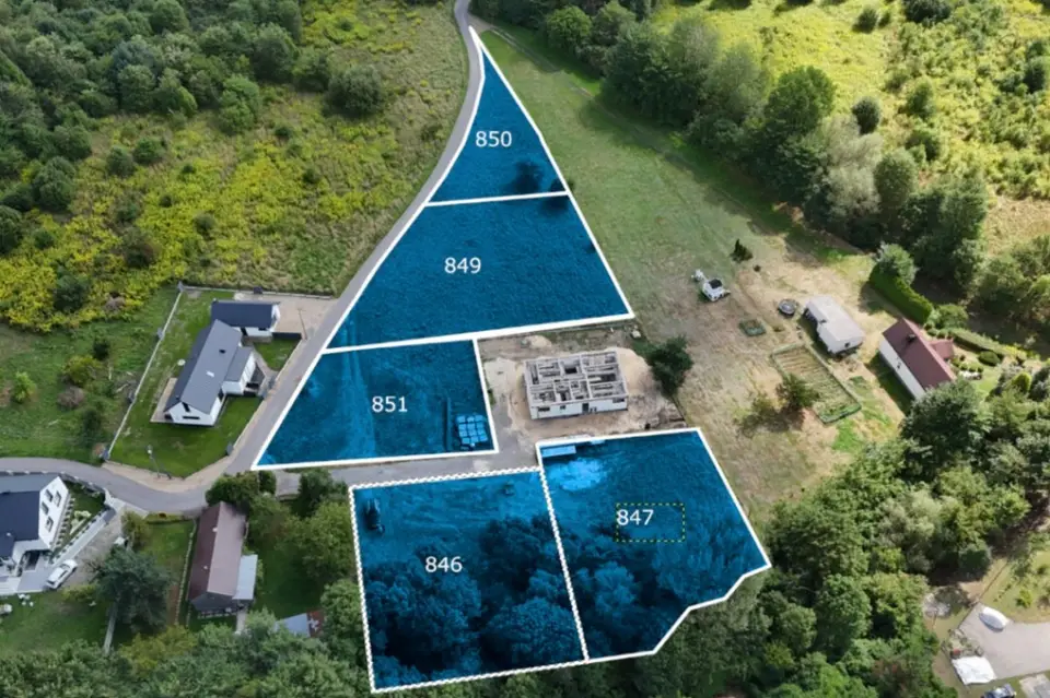 Działka budowlana 5 487 m², Ryczówek