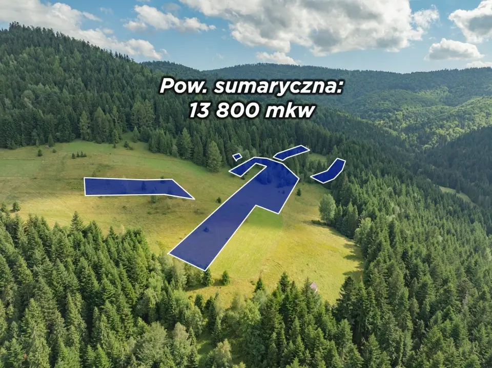 Działka rolna 1,38 ha, Poręba Wielka