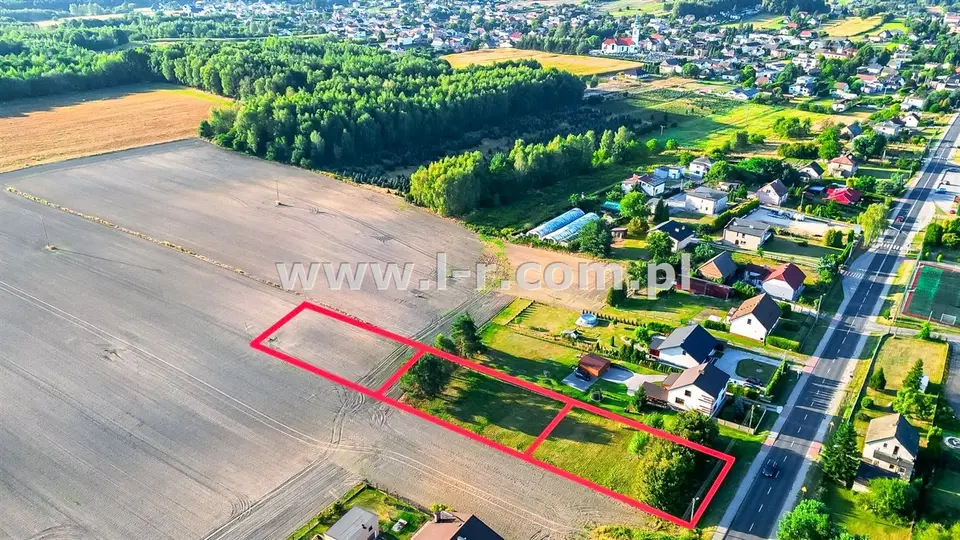 Działka budowlana 928 m², Skrzyszów