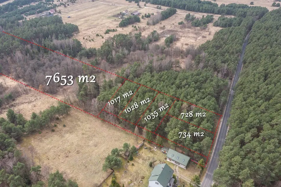 Działka budowlana 728 m², Kwaśniów Dolny