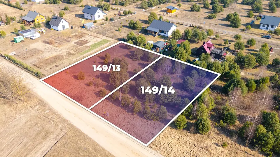Działka budowlana 1 080 m², Kazimierzów