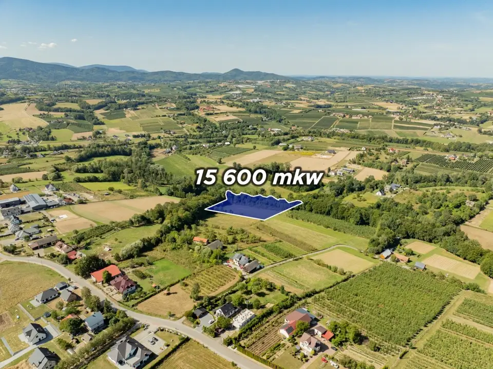 Działka budowlana 1,56 ha, Sadek