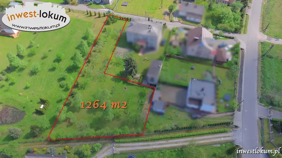 Działka budowlana 1 264 m², Bolesław