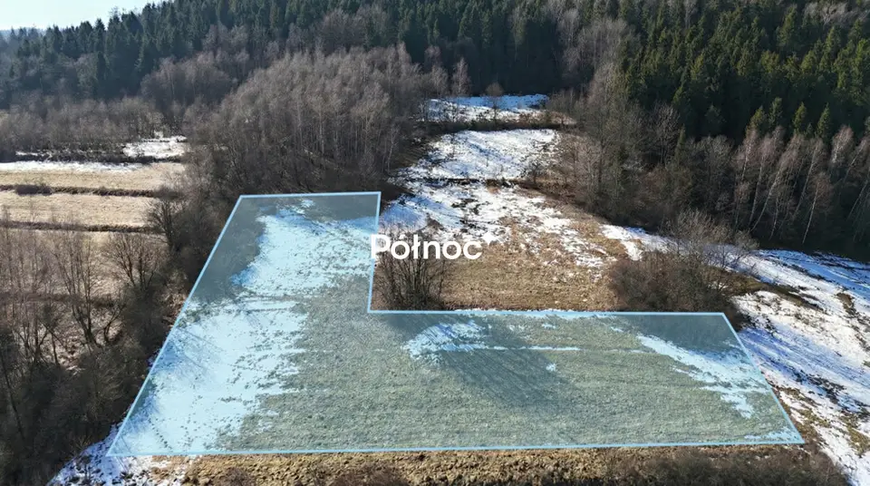 Działka rolna 3 800 m², Kamienica