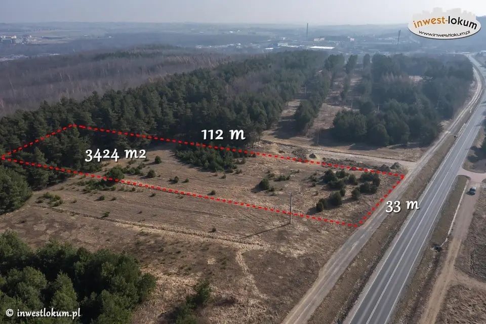 Działka inwestycyjna 3 424 m², Wolbrom