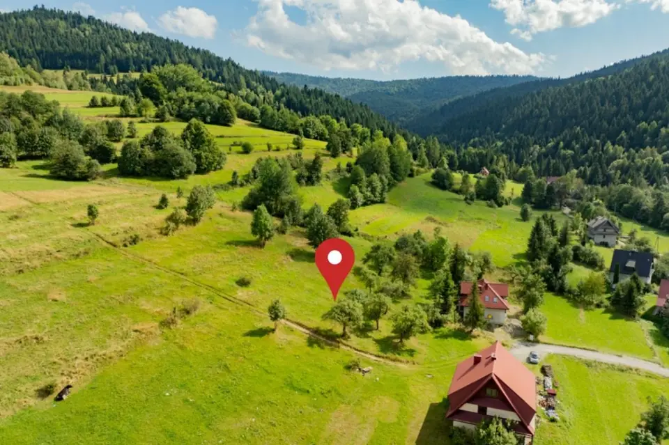 Działka budowlana 3 400 m², Poręba Wielka