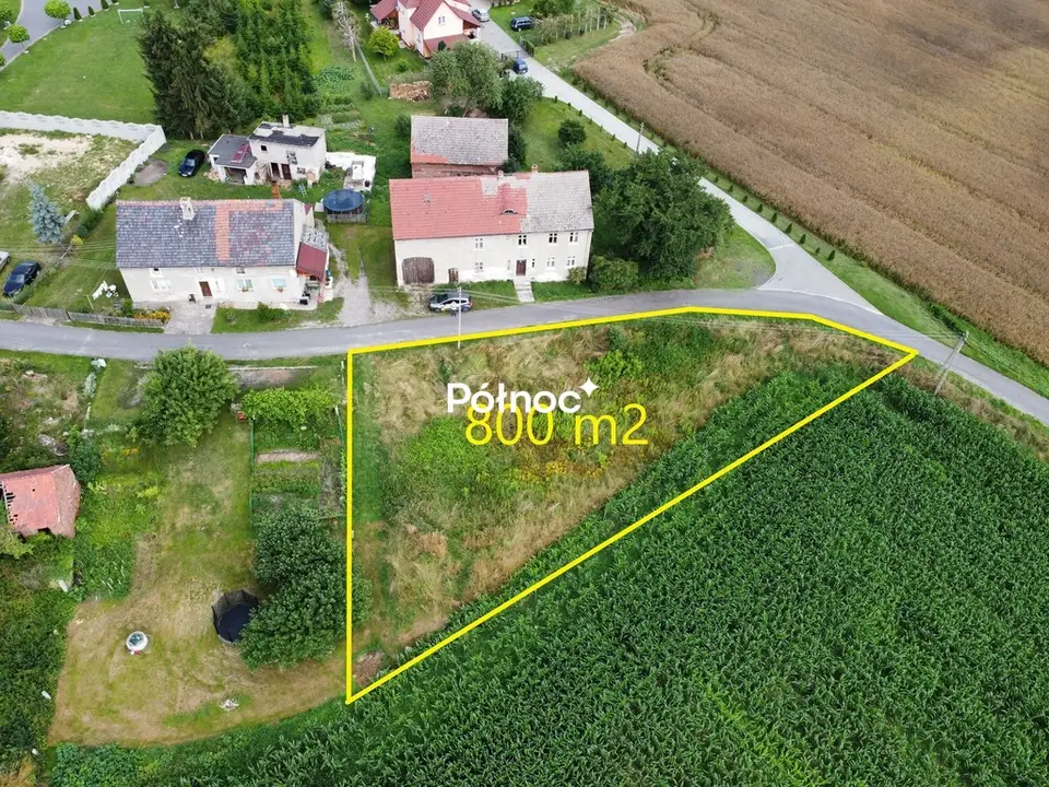Działka budowlana i rolna 800 m², Zebrzydowa