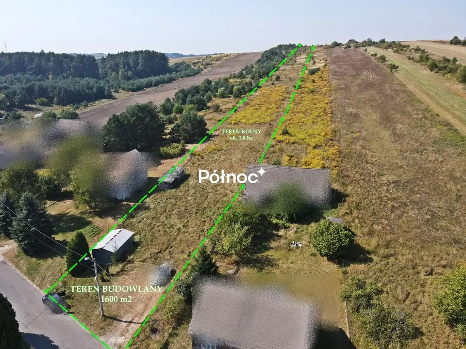 Działka budowlana i rolna 2 ha, Zarzecze