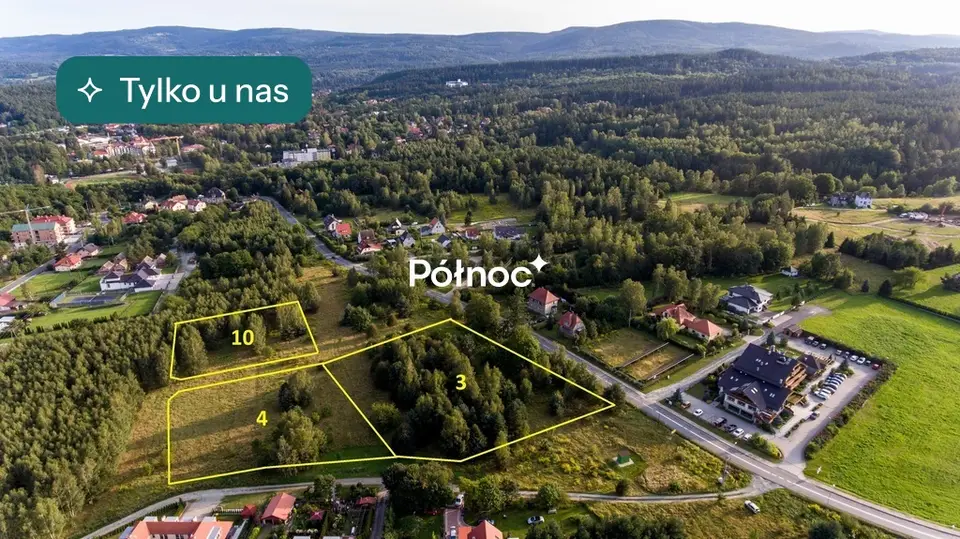 Działka budowlana 3 359 m², Polanica-Zdrój