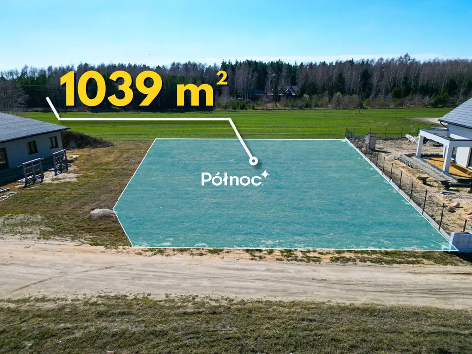 Działka budowlana 1 039 m², Styrzyniec