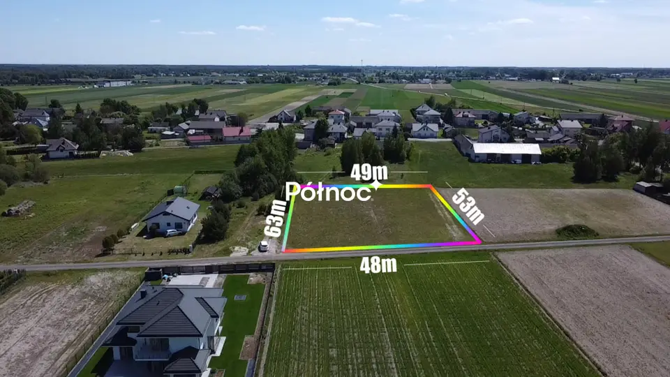 Działka rolna 2 833 m², Lasków