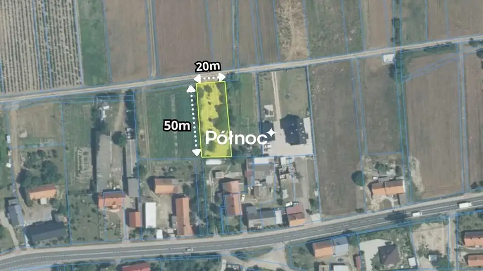 Działka budowlana 964 m², Golanka Dolna