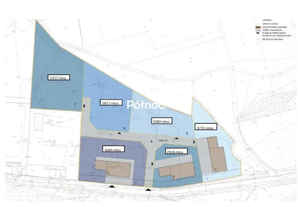 Działka inwestycyjna 2,21 ha, Legnica