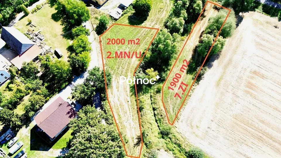 Działka budowlana i inwestycyjna 2 000 m², Mierzwin