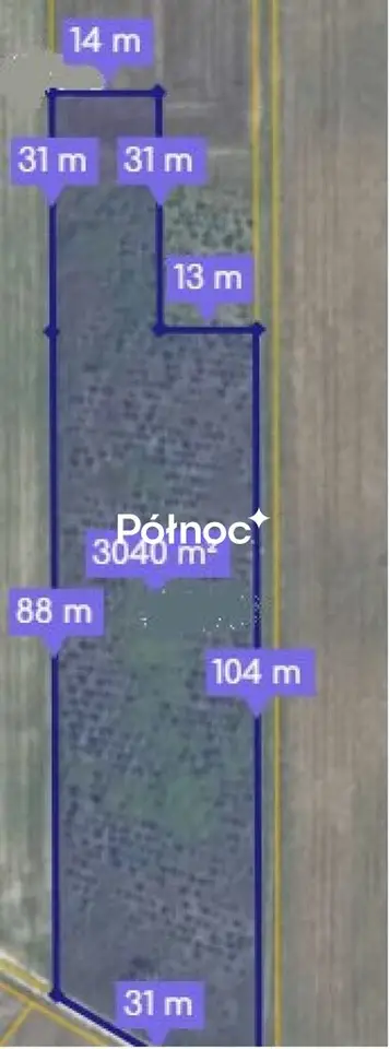 Działka leśna 3 040 m², Małochwiej Mały