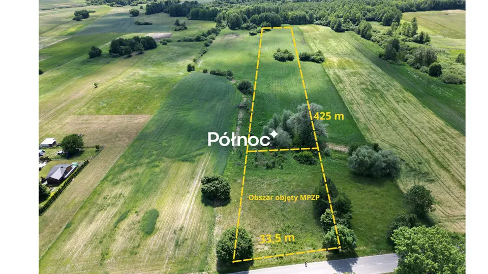 Działka budowlana 1,31 ha, Ludwinów