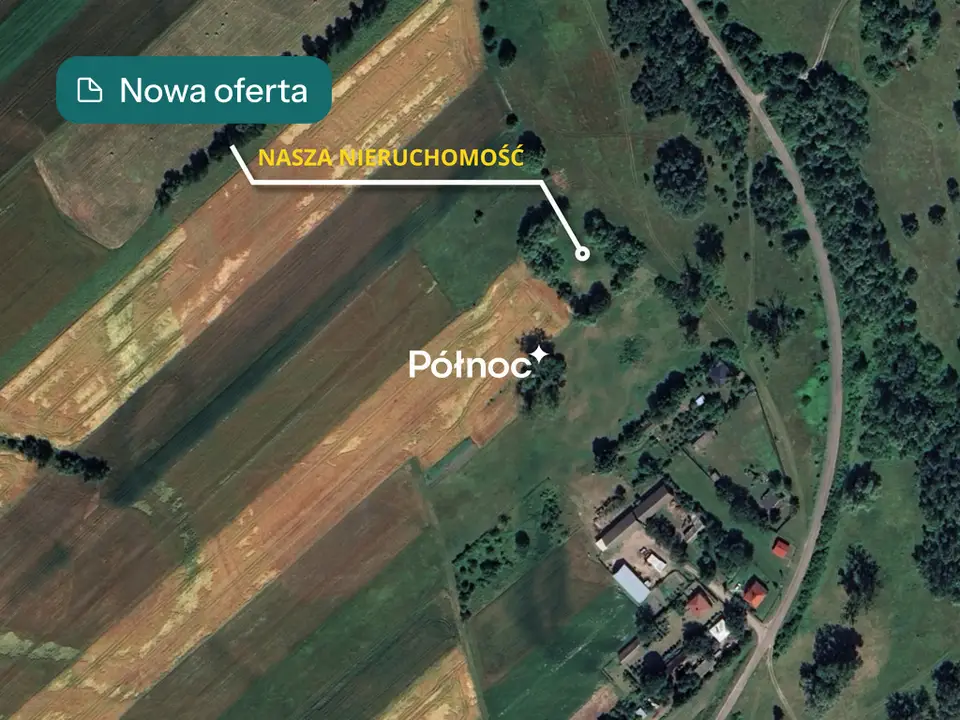 Działka budowlana 3 023 m², Żuki
