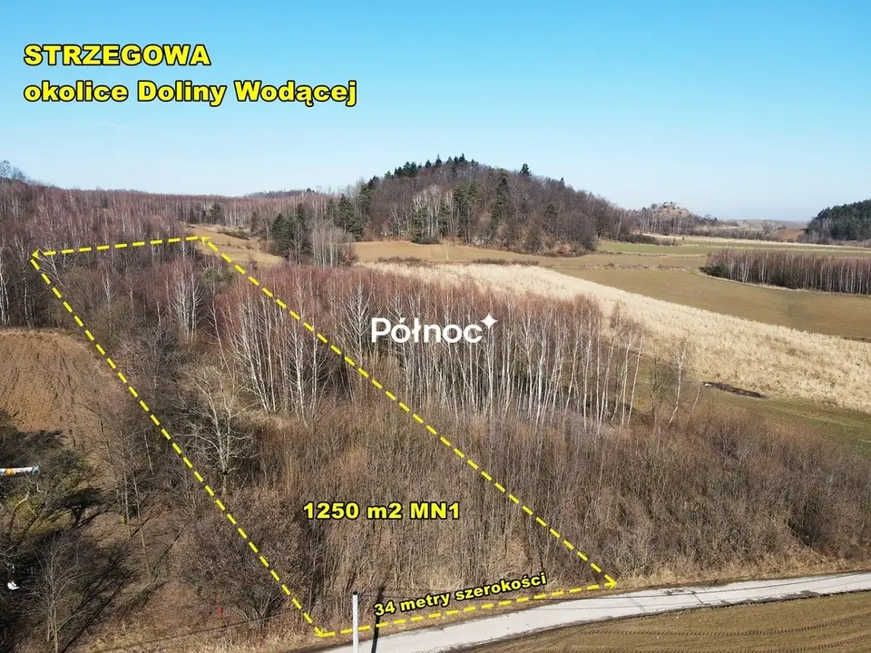 Działka budowlana 9 400 m², Strzegowa
