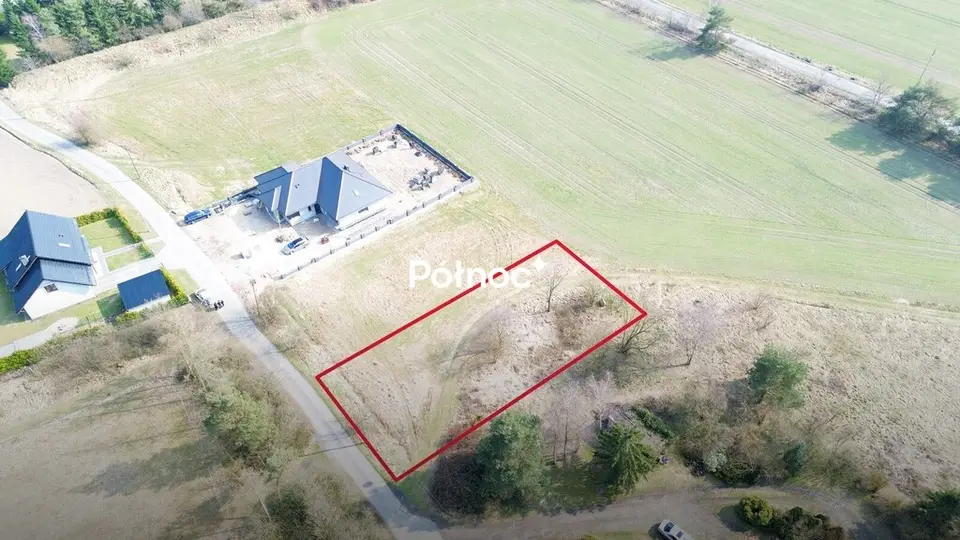 Działka budowlana 998 m², Dobra