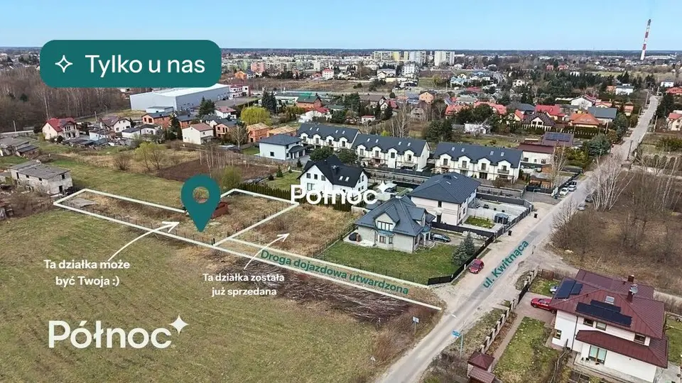 Działka budowlana 1 096 m², Stare Lipiny