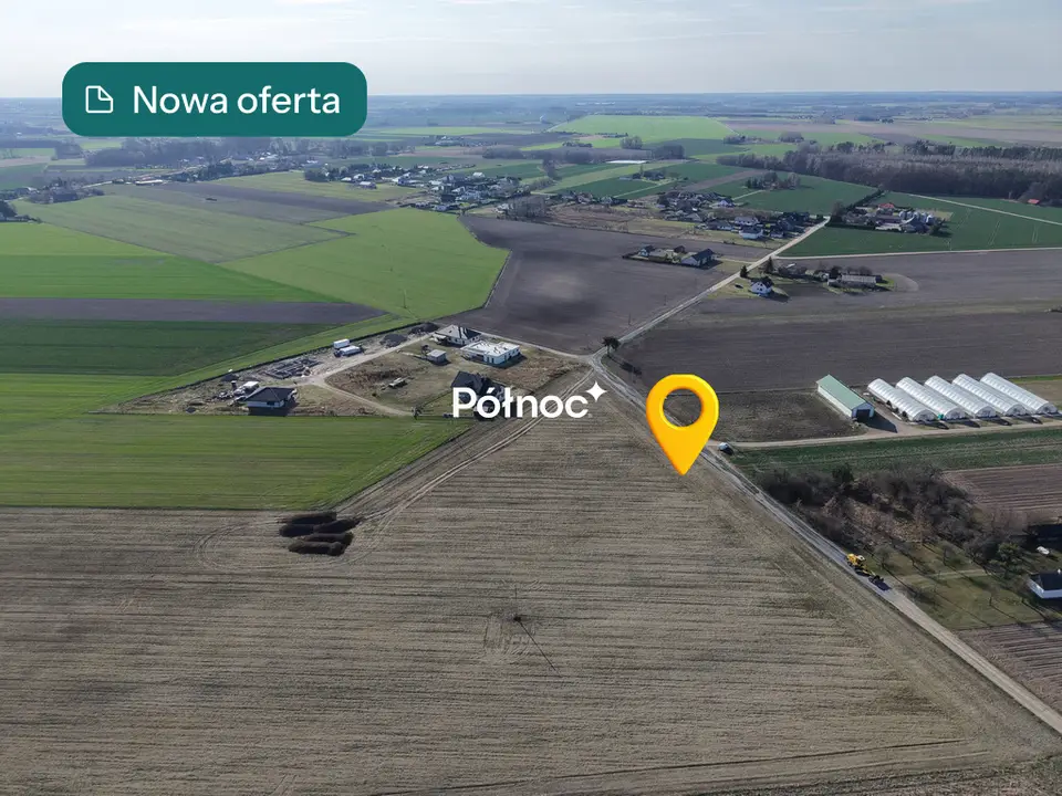 Działka budowlana 1 161 m², Wilczyn