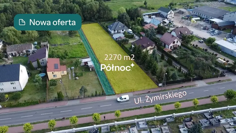 Działka budowlana 2 270 m², Klembów
