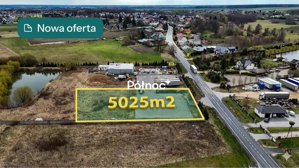 Działka inwestycyjna 5 025 m², Wandopol