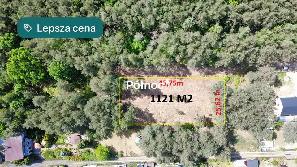 Działka budowlana 1 121 m², Skierniewice