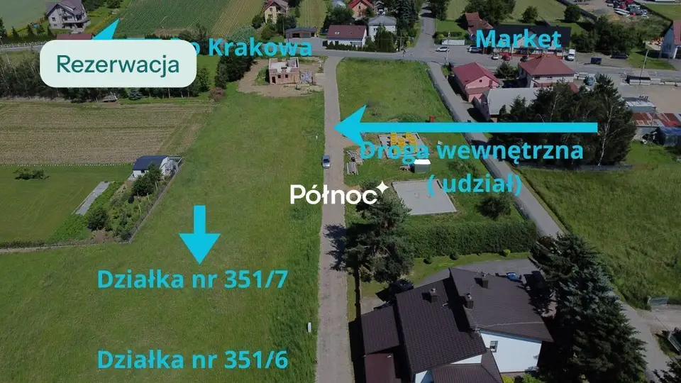 Działka budowlana 1 111 m², Nieszkowice Małe