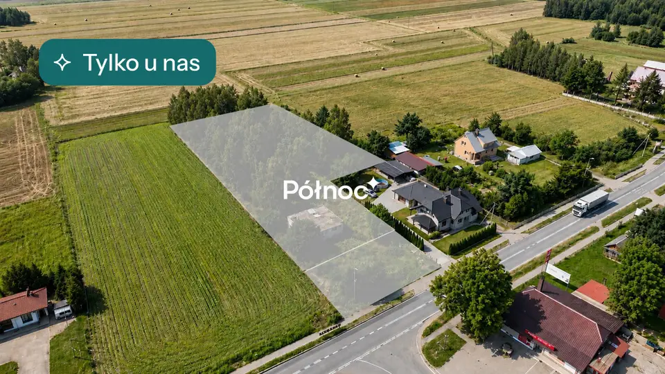 Działka budowlana 5 557 m², Dubów