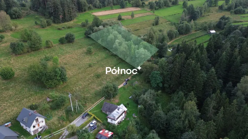 Działka budowlana 1 428 m², Raba Wyżna