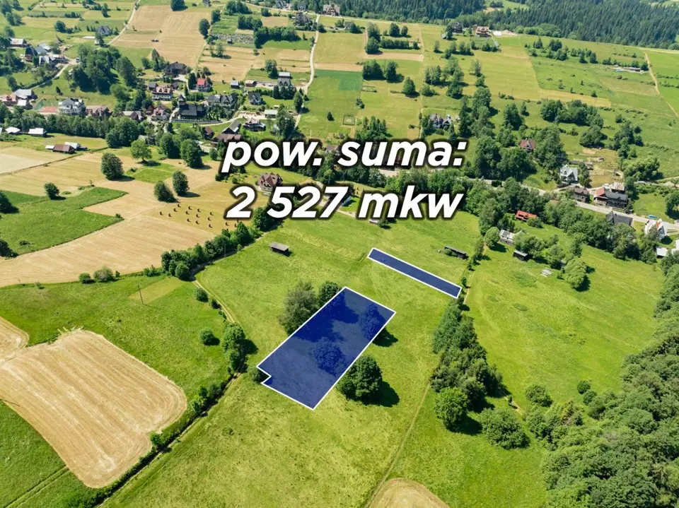 Działka rolna 2 527 m², Brzegi