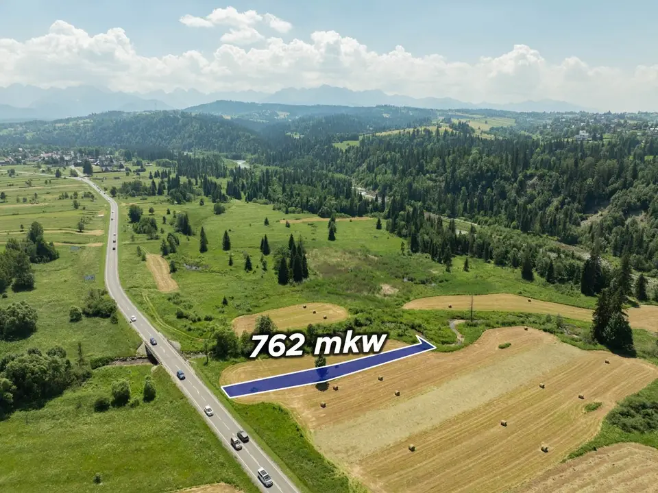 Działka budowlana 762 m², Jurgów