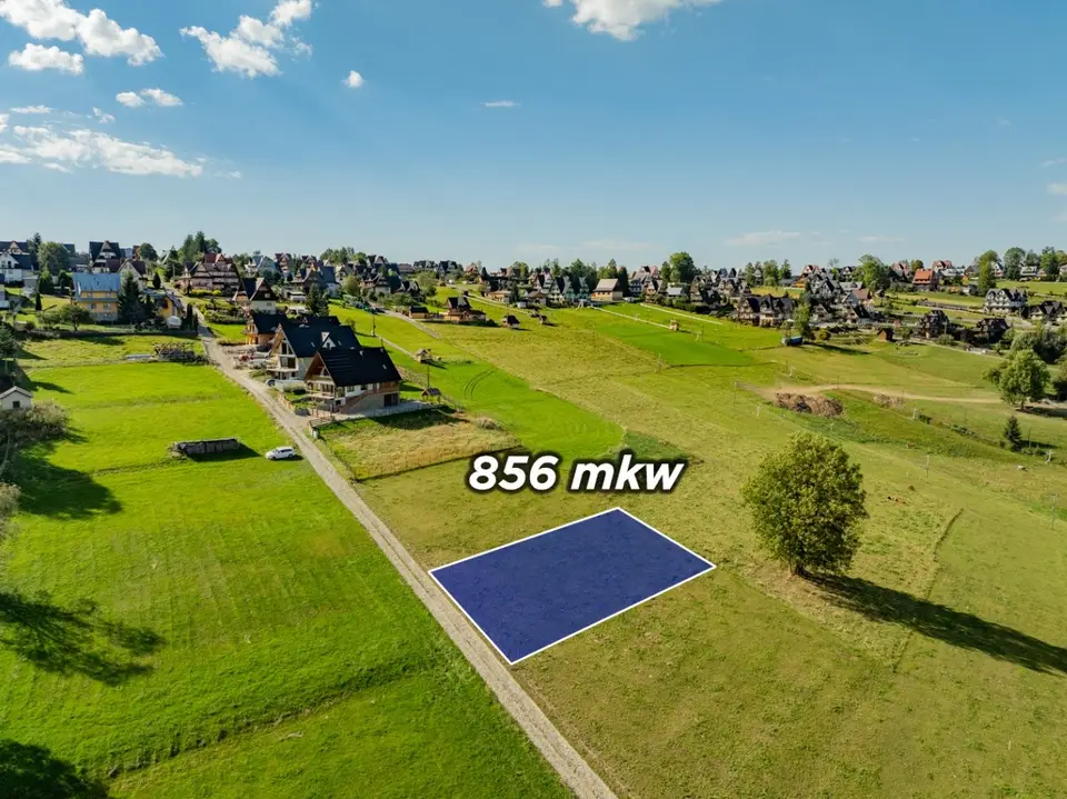 Działka budowlana 856 m², Ząb