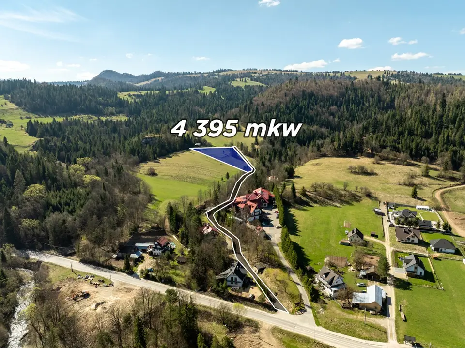 Działka inwestycyjna 4 395 m², Szlachtowa