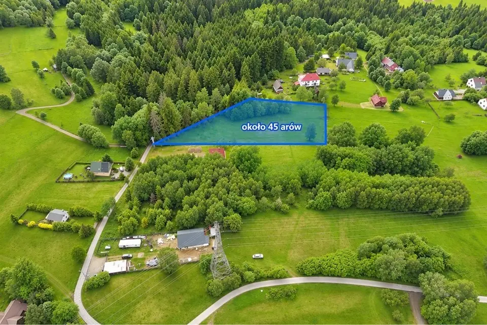 Działka budowlana 4 500 m², Sól-Kiczora