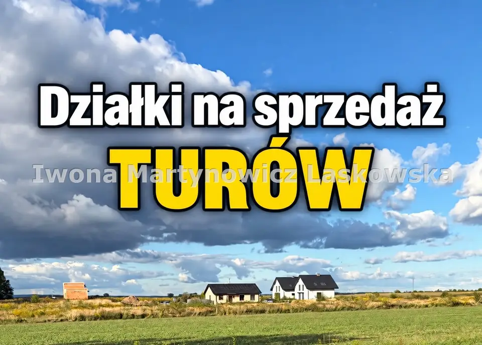 Działka budowlana 832 m², Turów