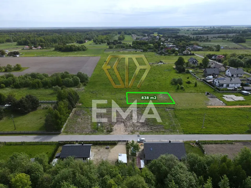 Działka budowlana 838 m², Konin
