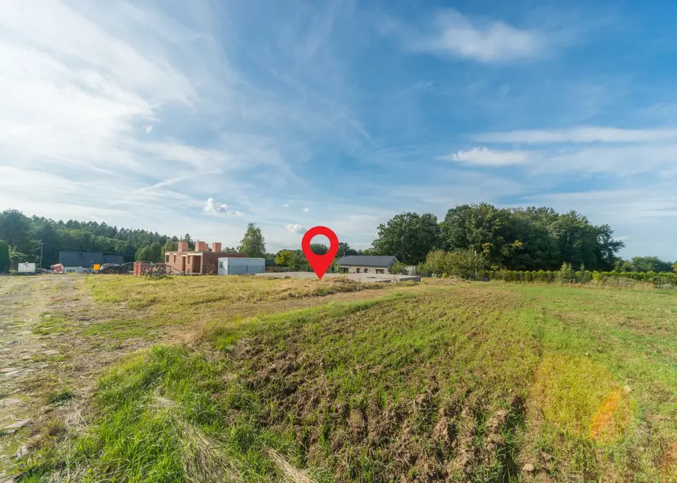 Działka budowlana 909 m², Hażlach