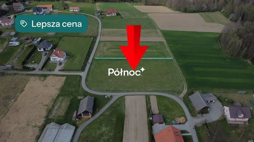 Działka budowlana 880 m², Łąkta Górna