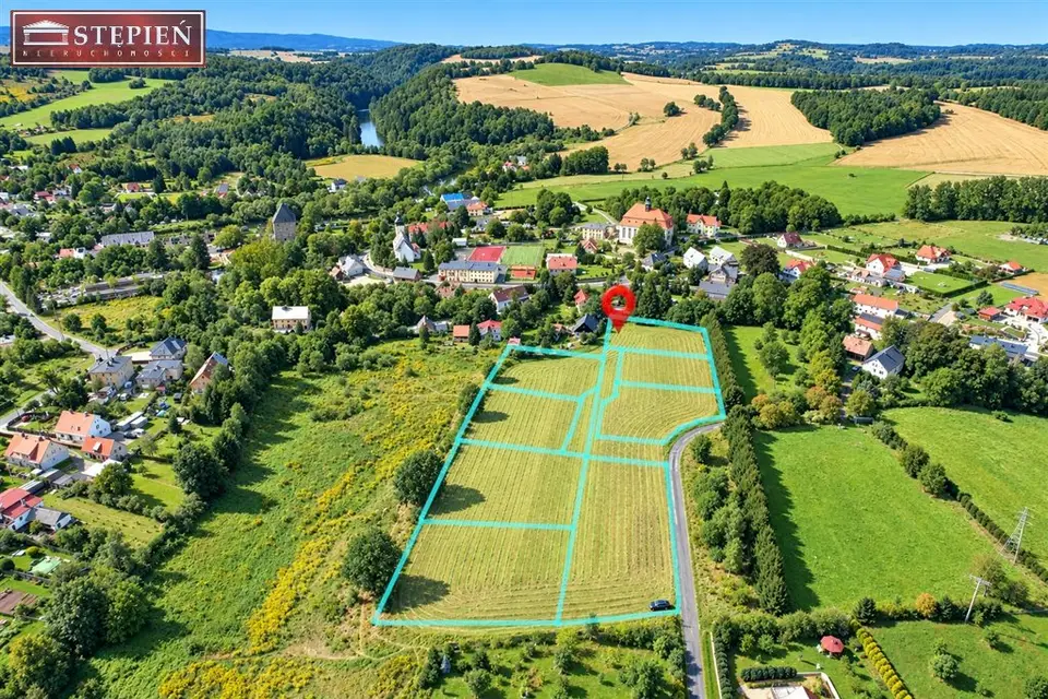 Działka budowlana 1 720 m², Siedlęcin