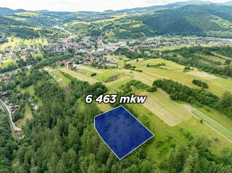 Działka rolna 6 463 m², Krościenko nad Dunajcem